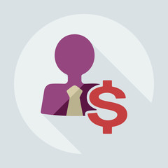 Flat modern design with shadow icons business icon