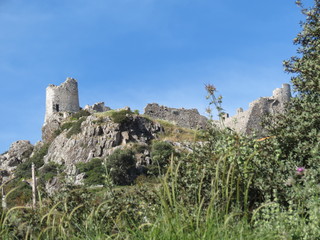 Fototapeta na wymiar Grèce - Ile de Rhodes - Asklipios - Vestiges du château