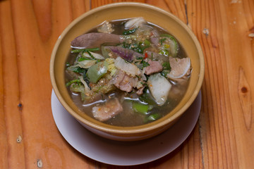  Dill Soup with pork.