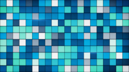 blue tiles glass mosaic background