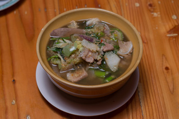 Dill Soup with pork.