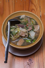  Dill Soup with pork.