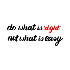 Minimalistic text lettering of an inspirational saying 