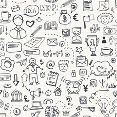 Business Doodle Seamless