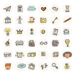 Business Doodle Element Set