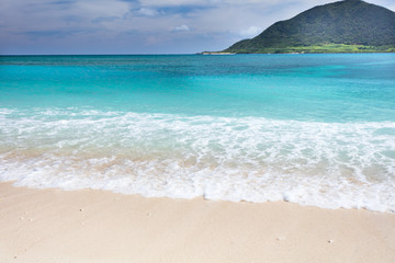 伊平屋島のビーチ