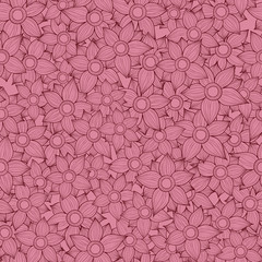 Seamless pink floral pattern