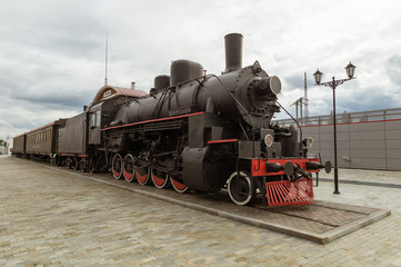паровоз экспонат исторического музея, Екатеринбург, Россия,