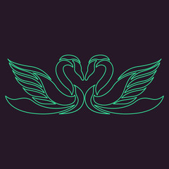 swan logo vector