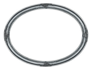 Ovaler Bilderrahmen in Silber