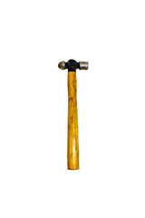 vintage hammers on white background