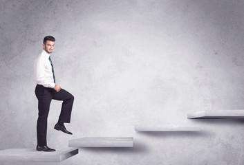 Stepping up a staircase