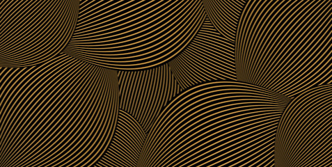 the composition of the gold lines on a black background