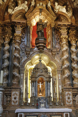 Fototapeta na wymiar Altarpiece of the basilica of Loiola in Azpeitia (Spain)