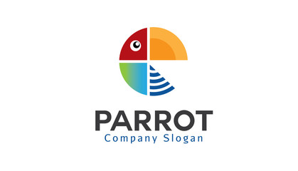 Fototapeta na wymiar Parrot logo template