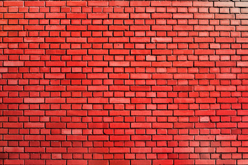 Fototapeta na wymiar red weathered brick wall background