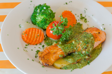 salmon steak