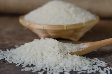 white rice  grains