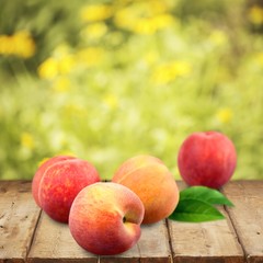 Peach, Fruit, White.