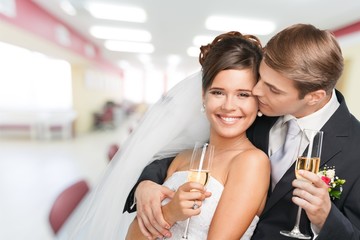 Fototapeta na wymiar Wedding, Bride, Couple.