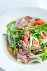 spicy grilled beef salad