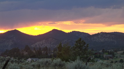 Sunset over Magpie Gulch