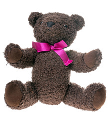 Teddy / brown teddy isolated over a white background