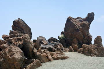 Fototapeta na wymiar Landscape from Teide National Park, Volcano on Tenerife, Canary Islands,Spain