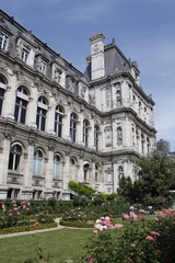 Obraz premium Jardin de l'Hôtel de ville de Paris