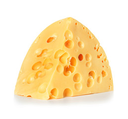 Cheese isolated on a white background
