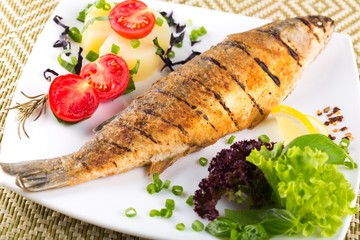 Fish, Grilled, Prepared Fish.
