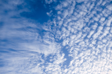 beautiful clouds in blue sky.