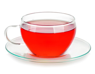 Cup of tea isolated on white
