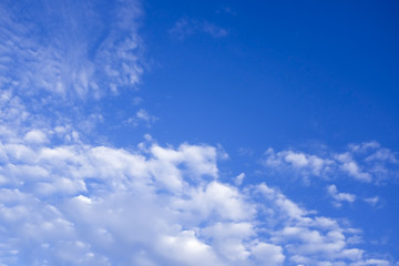 beautiful clouds in blue sky.