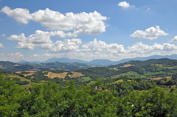 Fototapeta na wymiar Le colline di Urbino, Marche