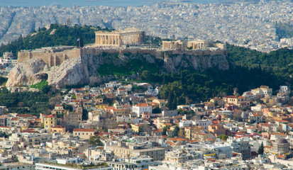 Fototapeta na wymiar Acropolis at Athens Greece