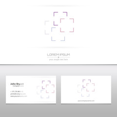 Abstract Creative concept vector image logo of real estate for