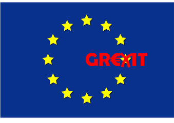 Euroflagge - Grexit