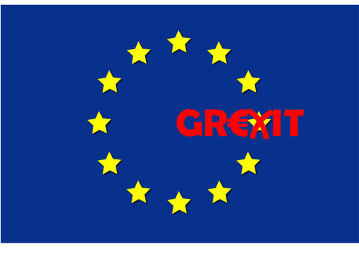 Euroflagge - Grexit