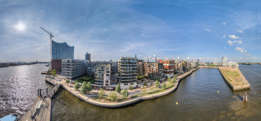 Hamburg Hafencity HDR Aerial Panorama