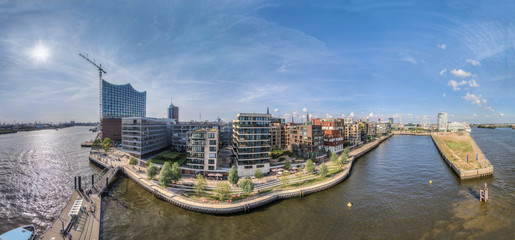 Hamburg Hafencity HDR Aerial Panorama