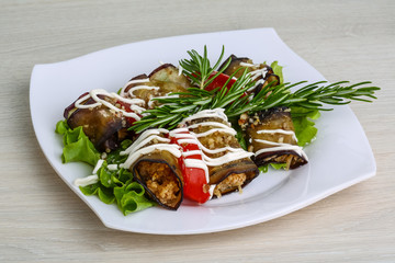 Aubergine roll