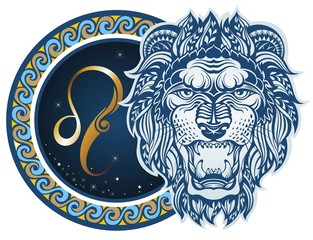 Naklejki  Znaki zodiaku - Lew