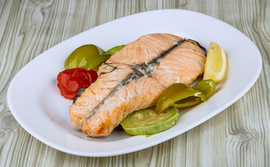 Baked salmon