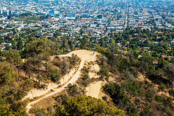 The city of Los Angeles as seen from Griffith Park Observatory