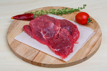 Raw beef