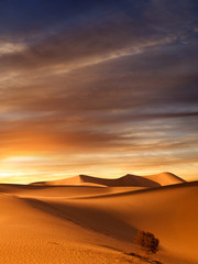 dunes au coucher du soleil