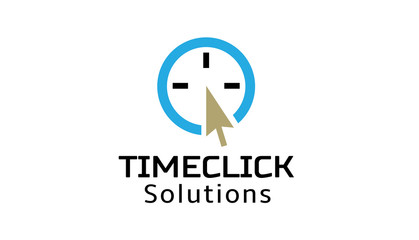 Time clock logo template