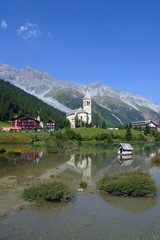 Obraz premium Italia,trentino Alto Adige,il paese di Solda