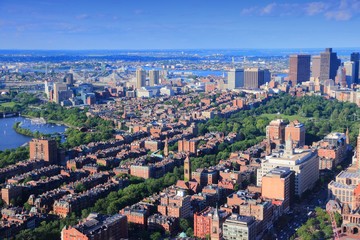 Fototapeta na wymiar Boston aerial view